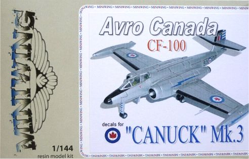 Miniwing MINI057 1:144 Avro-Canada CF-100 'CANUCK' Mk.3