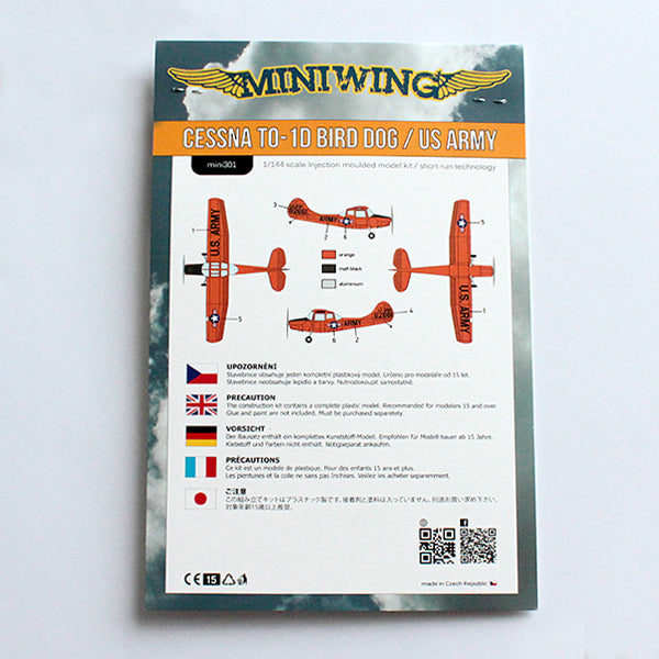 Miniwing-Plastic MINI301 1:144 Cessna O-1 BIRD DOG / USAF Alaska