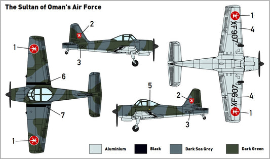 Miniwing-Plastic MINI332 Percival Provost T.52 Oman AF 1:144
