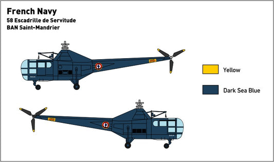 Miniwing-Plastic MINI335 Westland Dragonfly Mk.1 French Navy 1:144