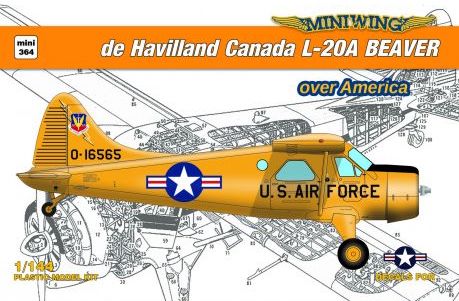Miniwing-Plastic MINI364 DHC L-20A Beaver Over America 1:144