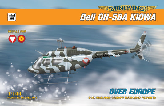 Miniwing-Plastic MINI368 Bell OH-58A Kiowa Over Europe 1:144