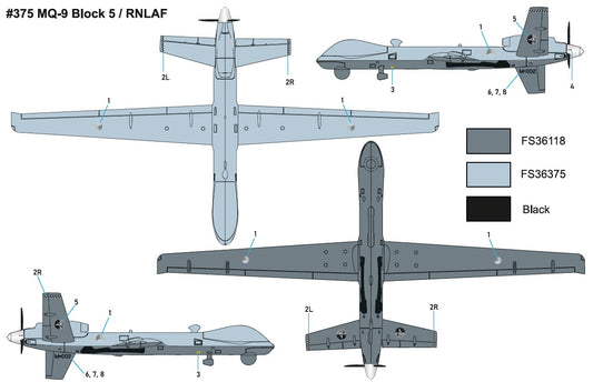 Miniwing-Plastic MINI375 1:144 General Atomics MQ-9 REAPER