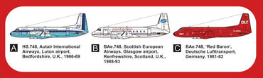 Mark I Models MKM144122L HS.748/BAe.748 Civil Livery 1:144