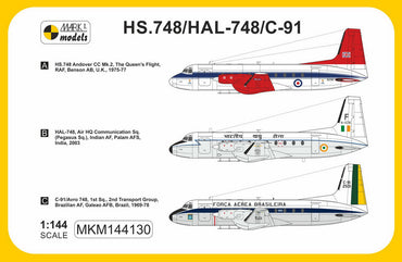 Mark I Models MKM144130 1:144 Hawker-Siddeley HS.748/HAL-748/C-91 'VIP Service'