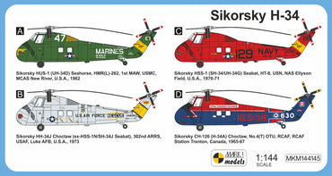 Mark I Models MKM144145 1:144 Sikorsky H-34 'US & Canadian Service' 1 kit.