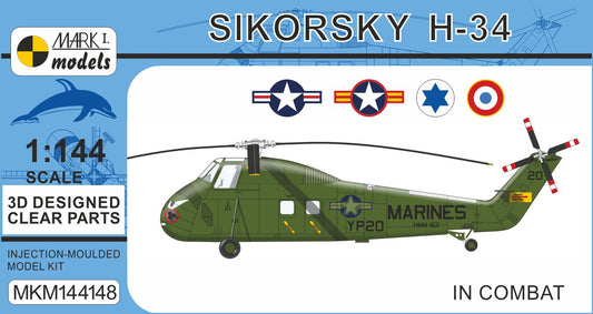 Mark I Models MKM144148 1:144 Sikorsky H-34 'In Combat' 1 kit included, boxed.