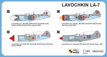 Mark I Models MKM144153 1:144 Lavochkin La-7 'Supreme Fighter'