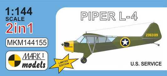 Mark I Models MKM144155 1:144 Piper L-4 'US Service'