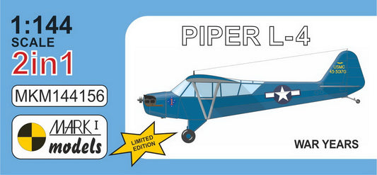 Mark I Models MKM144156 1:144 Piper L-4 'War Years'