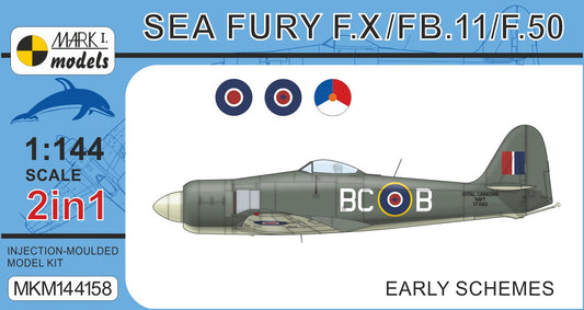 Mark I Models MKM144158 1:144 Hawker Sea Fury F.X/FB.11/F.50 'Early Schemes'