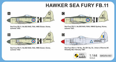 Mark I Models MKM144161 1:144 Hawker Sea Fury FB.11 'Far East'