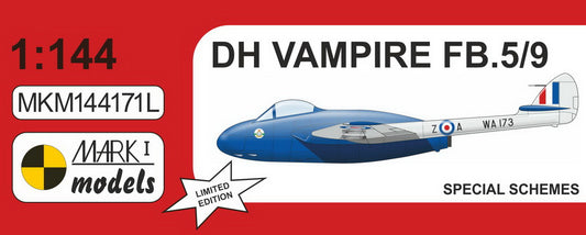 Mark I Models MKM144171L Vampire FB.5/9 Special Schemes 1:144
