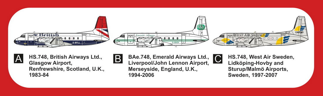 Mark I Models MKM144172L HS.748/BAe.748 Civilian Skies 1:144