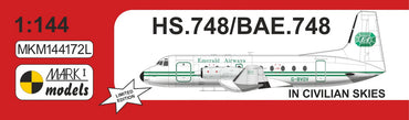 Mark I Models MKM144172L HS.748/BAe.748 Civilian Skies 1:144