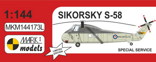 Mark I Models MKM144173L Sikorsky H-34 Special Service 1:144
