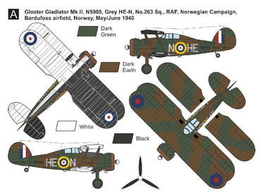 Mark I Models MKM144183 1:144 Gloster Gladiator Mk.I/II Norway Edition