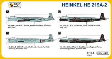 Mark I Models MKM14419 Heinkel He-219A-2 Night Hunter 1:144