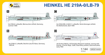 Mark I Models MKM14449 1:144 Heinkel He-219A-0/LB-79 'Flying Laboratory'
