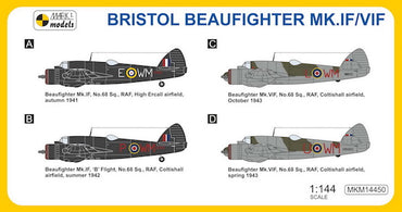 Mark I Models MKM14450 1:144 Bristol Beaufighter Mk.IF/VIF 'No.68 Sq