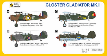 Mark I Models MKM14453 1:144 Gloster Gladiator Mk.II Gallant Warrior
