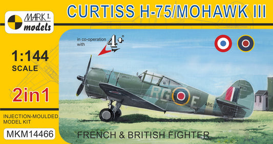 Mark I Models MKM14466 1:144 Curtiss H-75/Mohawk III 'French & British Fighter'
