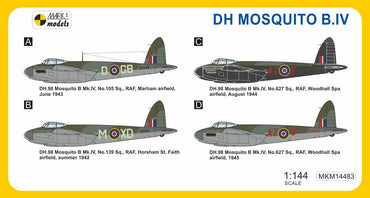 Mark I Models MKM14483 1:144 de Havilland Mosquito B.IV 'Wooden Bomber'