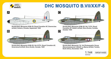 Mark I Models MKM14485 1:144 deHavilland Mosquito B.VII/B.XX/F-8 Canadian Mossie