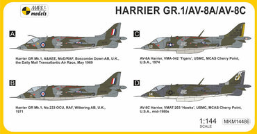 Mark I Models MKM14486 Harrier GR.1A/AV-8A/C 1st Gen 1:144