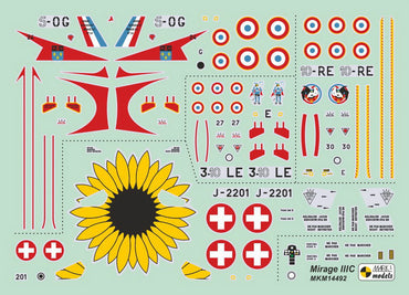 Mark I Models MKM14492 1:144 Dassault_Mirage IIIC 'Delta-wing Fighter'