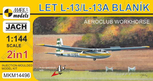 Mark I Models MKM14496 1:144 Let L-13/L-13A Blanik 'Aeroclub Workhorse'