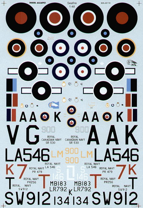 Model Alliance ML48118 1:48 On Target Supermarine Seafires