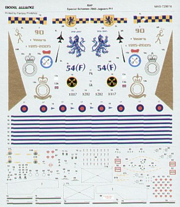 Model Alliance ML729016 1:72 Sepecat Jaguar GR.3 Special schemes Part 1.