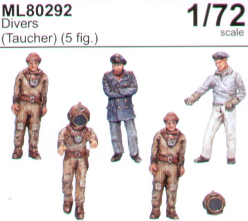 CMK Maritime Line ML80292 1:72 Divers x 5 figures