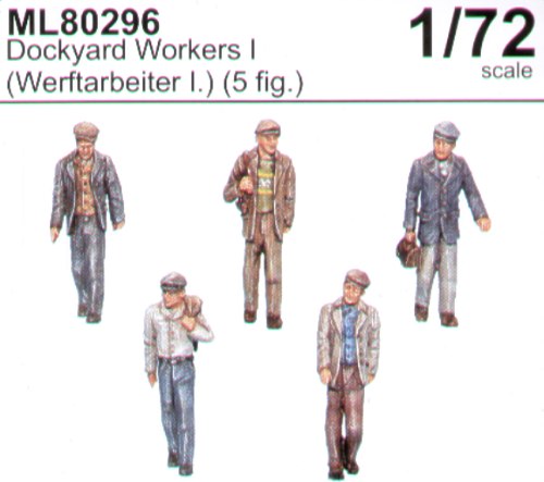 CMK Maritime Line ML80296 1:72 Dockyard/civilian workers set I x 5 figures