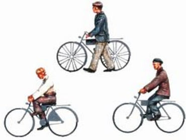 CMK Maritime Line ML80297 1:72 Dockyard/civilian workers etched bicycles x3
