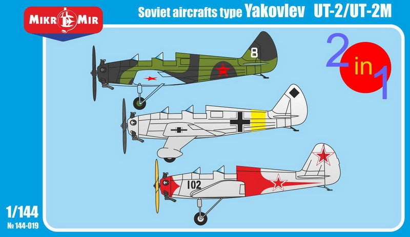 Mikro-Mir MM144-019 1:144 Yakovlev UT-2/UT-2M