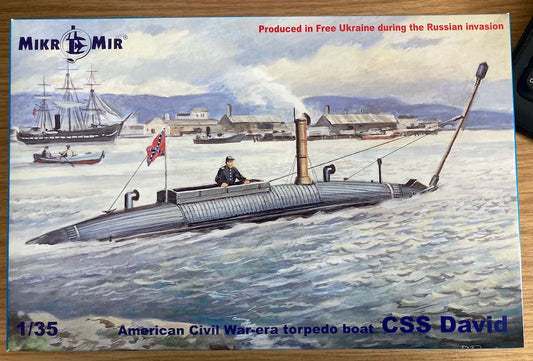 Mikro-Mir MM35-026 1:35 CSS David American Civil War-era torpedo boat.