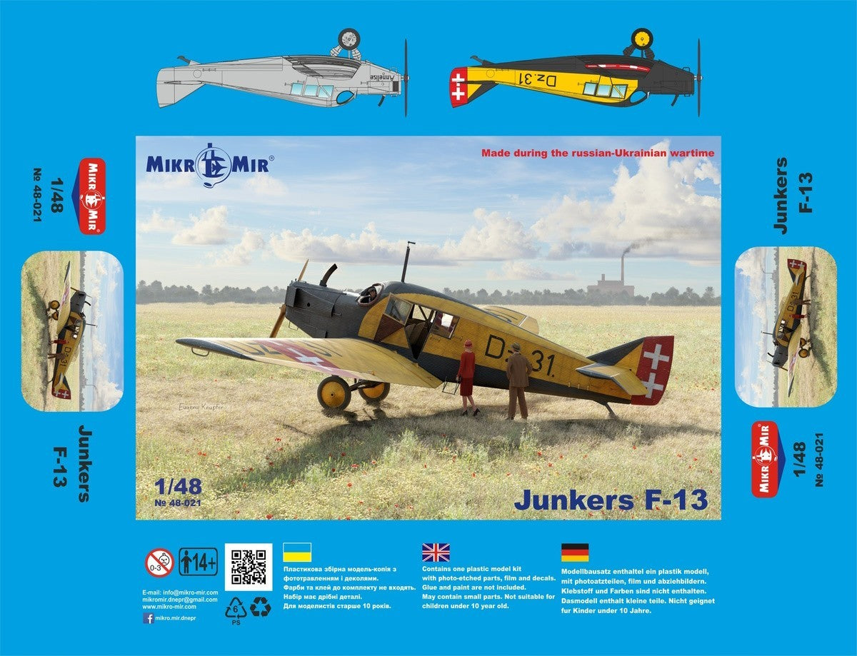 Mikro-Mir MM48-021 Junkers F.13 Annilise/Danziger 1:48