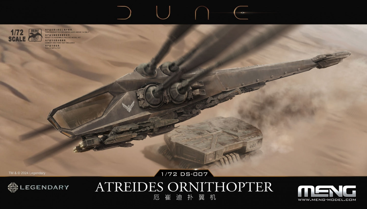 Meng Model MMDS-007 Atreides Ornithopter from Dune 1:72 Model Kit