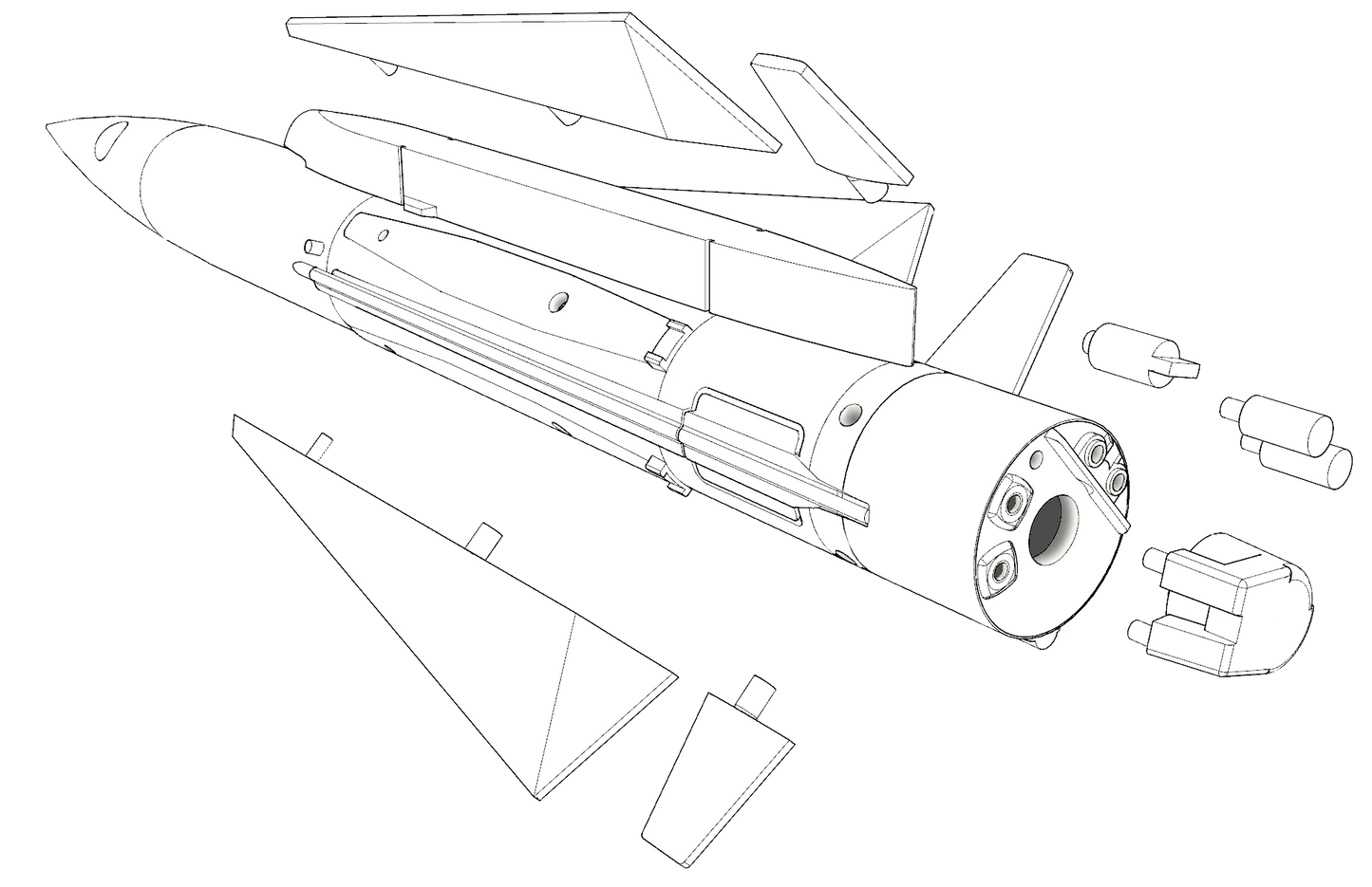 Maestro Models MMMK4911 1:48 2 x Rb05 missile, live or dummy