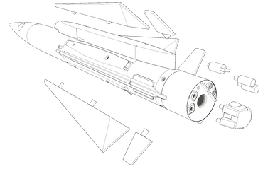 Maestro Models MMMK4911 1:48 2 x Rb05 missile, live or dummy
