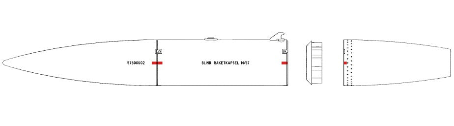 Maestro Models MMMK4912 1:48 2 x Rocket pod m/57 for J32B 'Lansen' & J35 Draken.