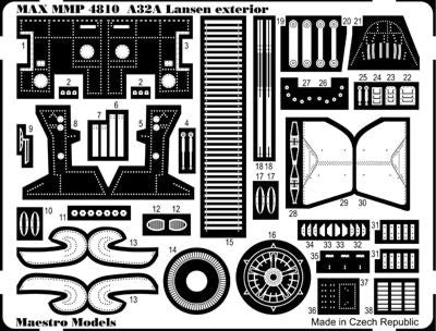 Maestro Models MMMP4810 1:48 Saab A-32A 'Lansen' exterior detail set