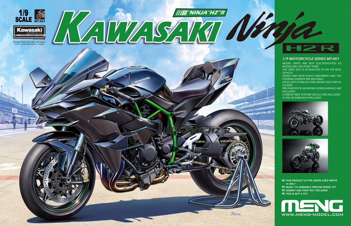 Meng Model MMMT-001 Kawasaki Ninja H2R 1:9 Model Kit
