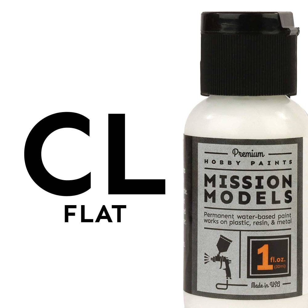 Mission Models Flat Clear Coat, 1oz PA004