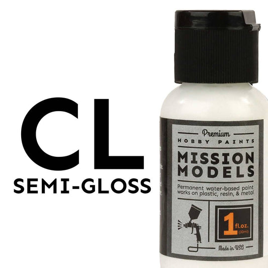 Mission Models Semi Gloss Clear Coat, 1oz PA005