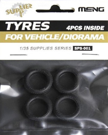 Meng Model MMSPS-001 Tyres for Vehicle/Diorama 1:35 Model Kit