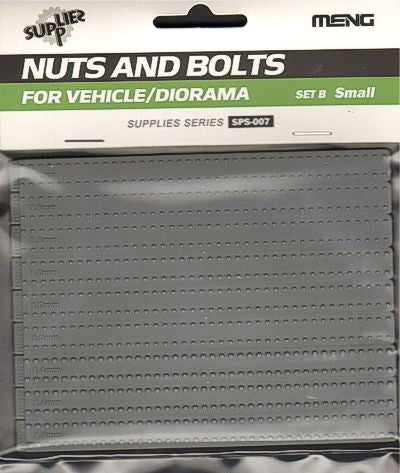 Meng Model MMSPS-007 Military vehicle Nuts and Bolts SET B small 1:35 Model Kit