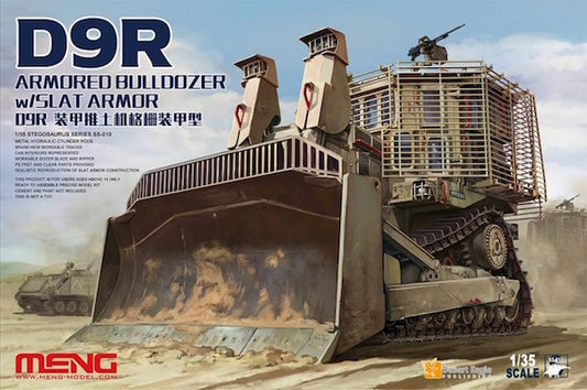 Meng Model MMSS-010 D9R Armored Bulldozer with Slat Armor 1:35 Model Kit